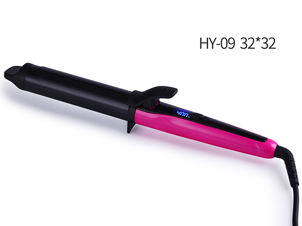 HY-09粉色数显温控卷发棒